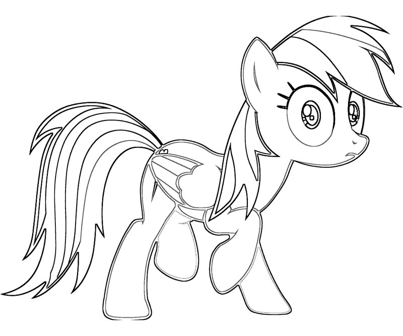 Rainbow dash coloring pages