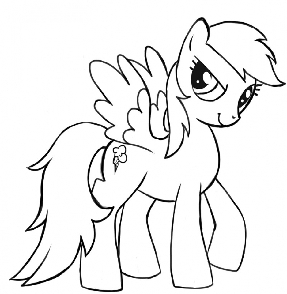 Get this kids printable rainbow dash coloring pages free online
