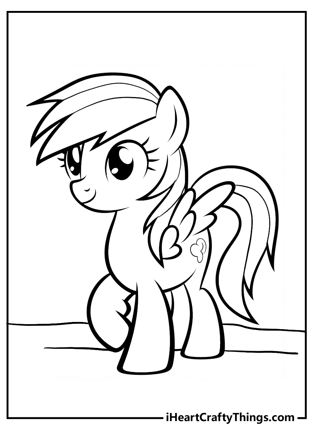 Rainbow dash coloring pages free printables