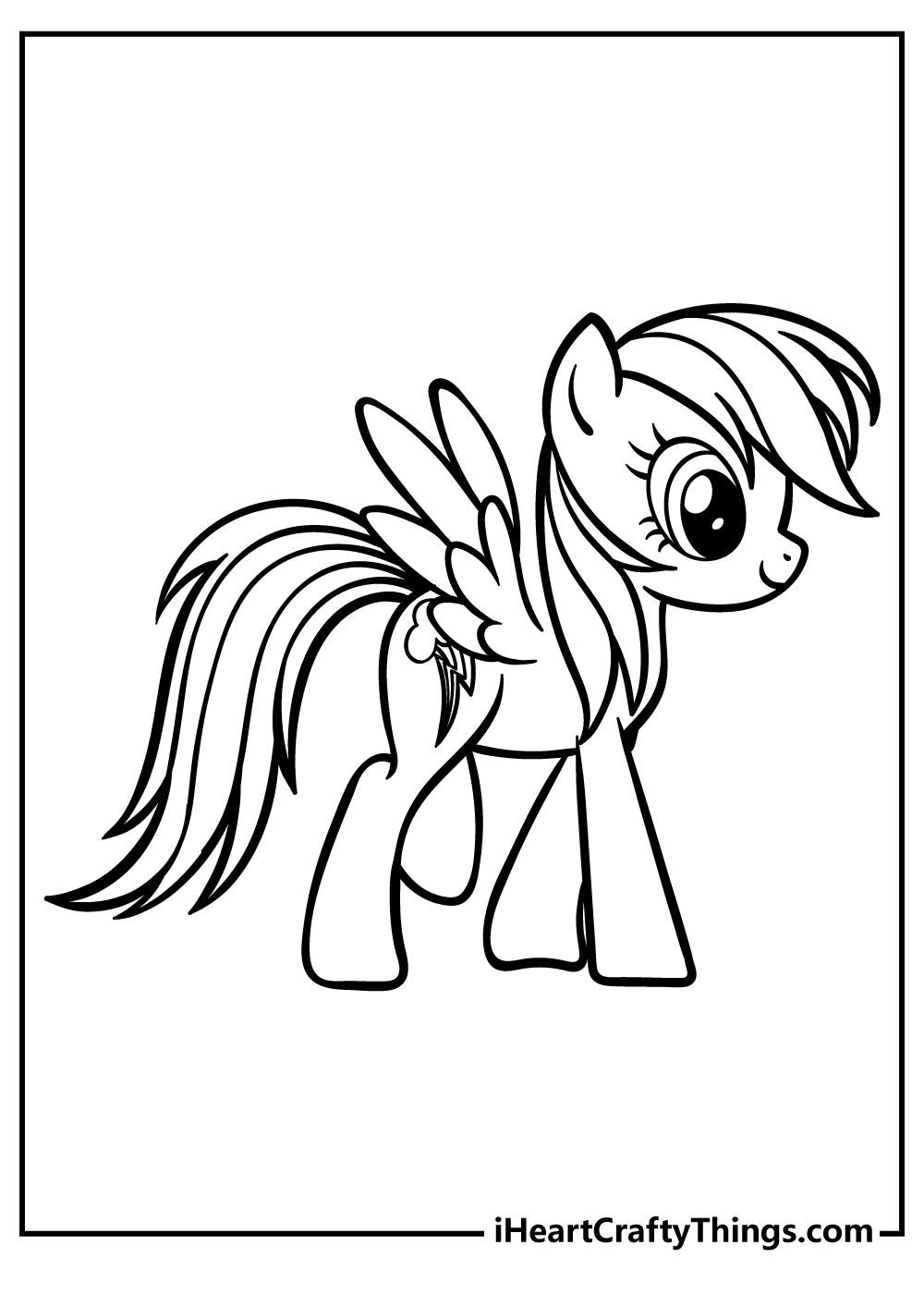 Rainbow dash coloring pages free printables