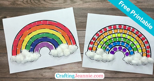 Do a dot rainbow free printable