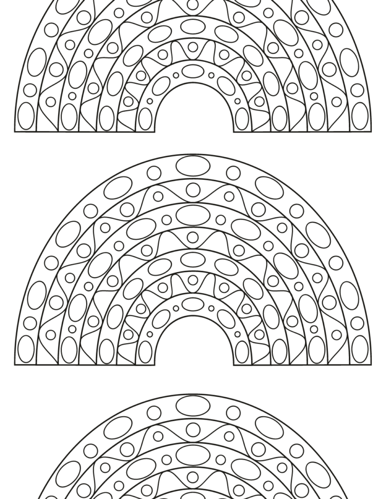 Free rainbow coloring pages more âðâ