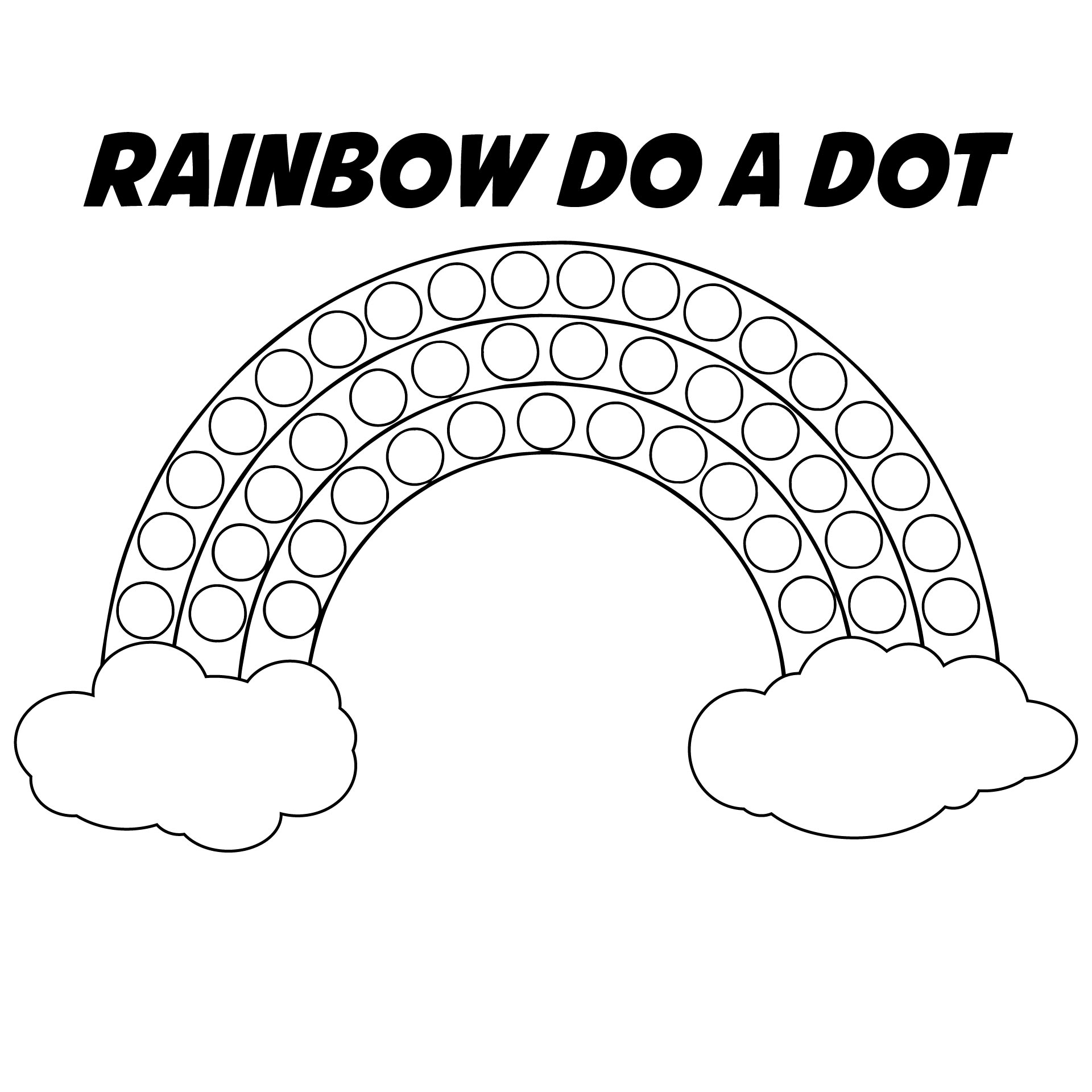 Best free dot rainbow printable pdf for free at