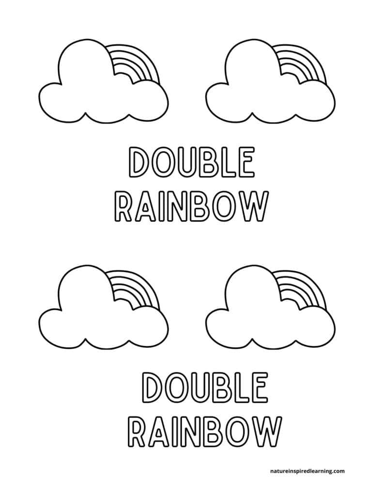 Rainbow coloring pages free printables