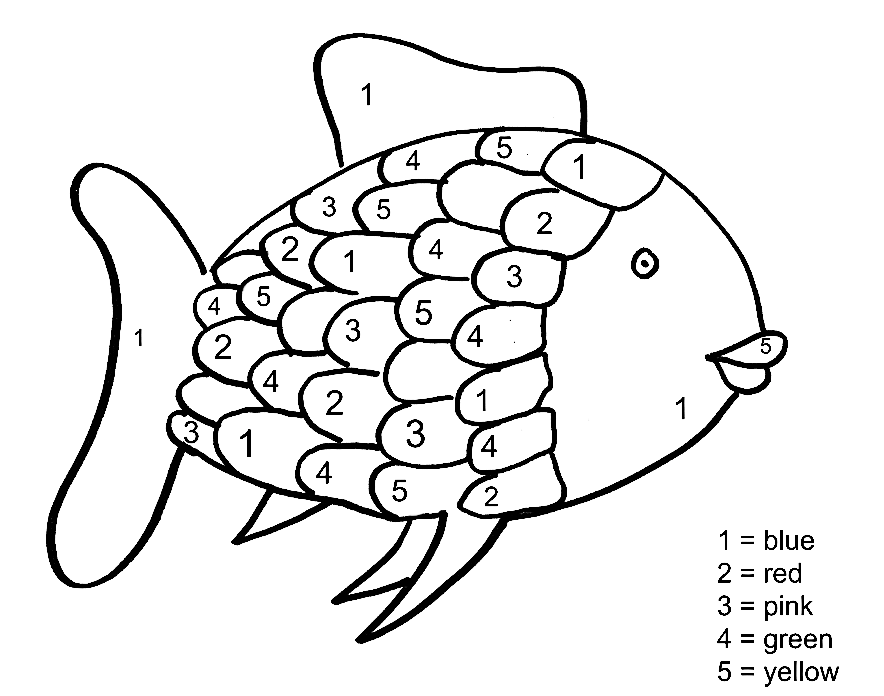 Rainbow fish coloring pages printable for free download