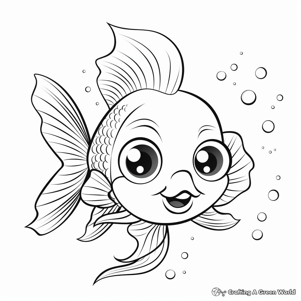 Rainbow fish coloring pages