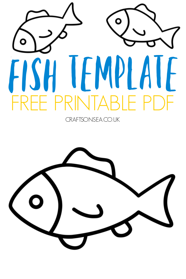 Fish printable free craft template pdf