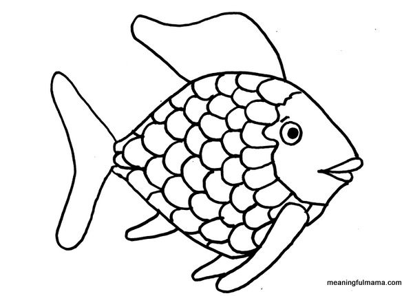 Generosity through rainbow fish rainbow fish template fish coloring page rainbow fish coloring page