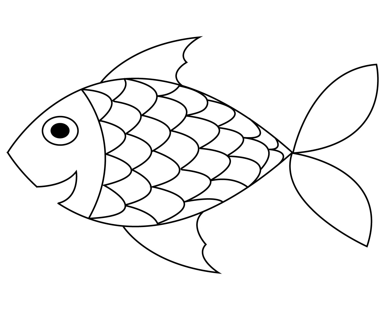 Coloring pages coloring pages rainbow fish sheet free printable