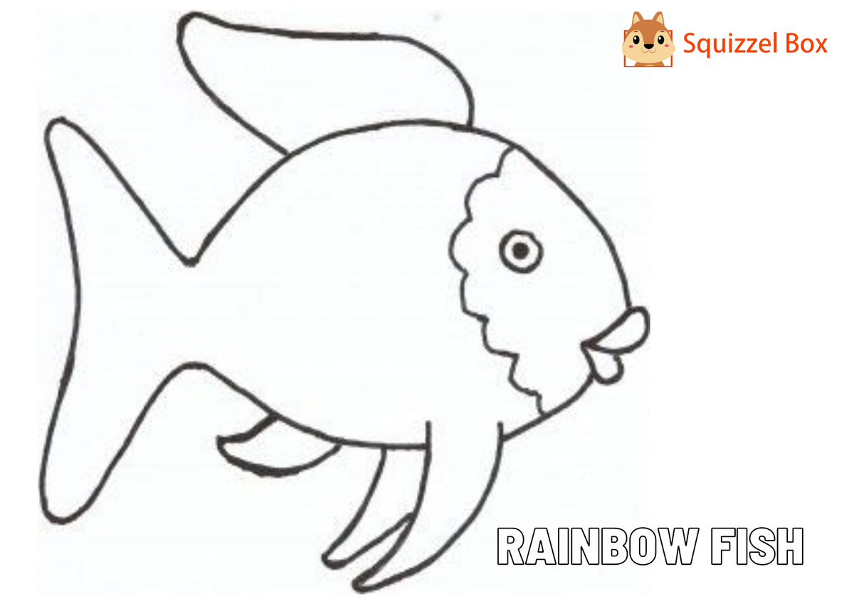 Rainbow fish craft â squizzel box