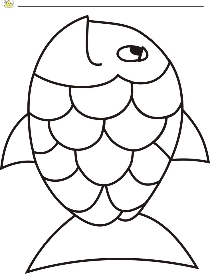 Free rainbow fish template