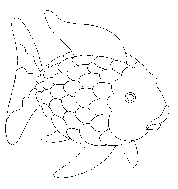 Rainbow fish coloring pages printable for free download