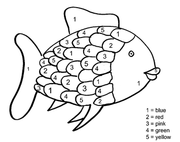 Rainbow fish coloring pages