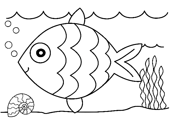 Rainbow fish coloring pages printable for free download