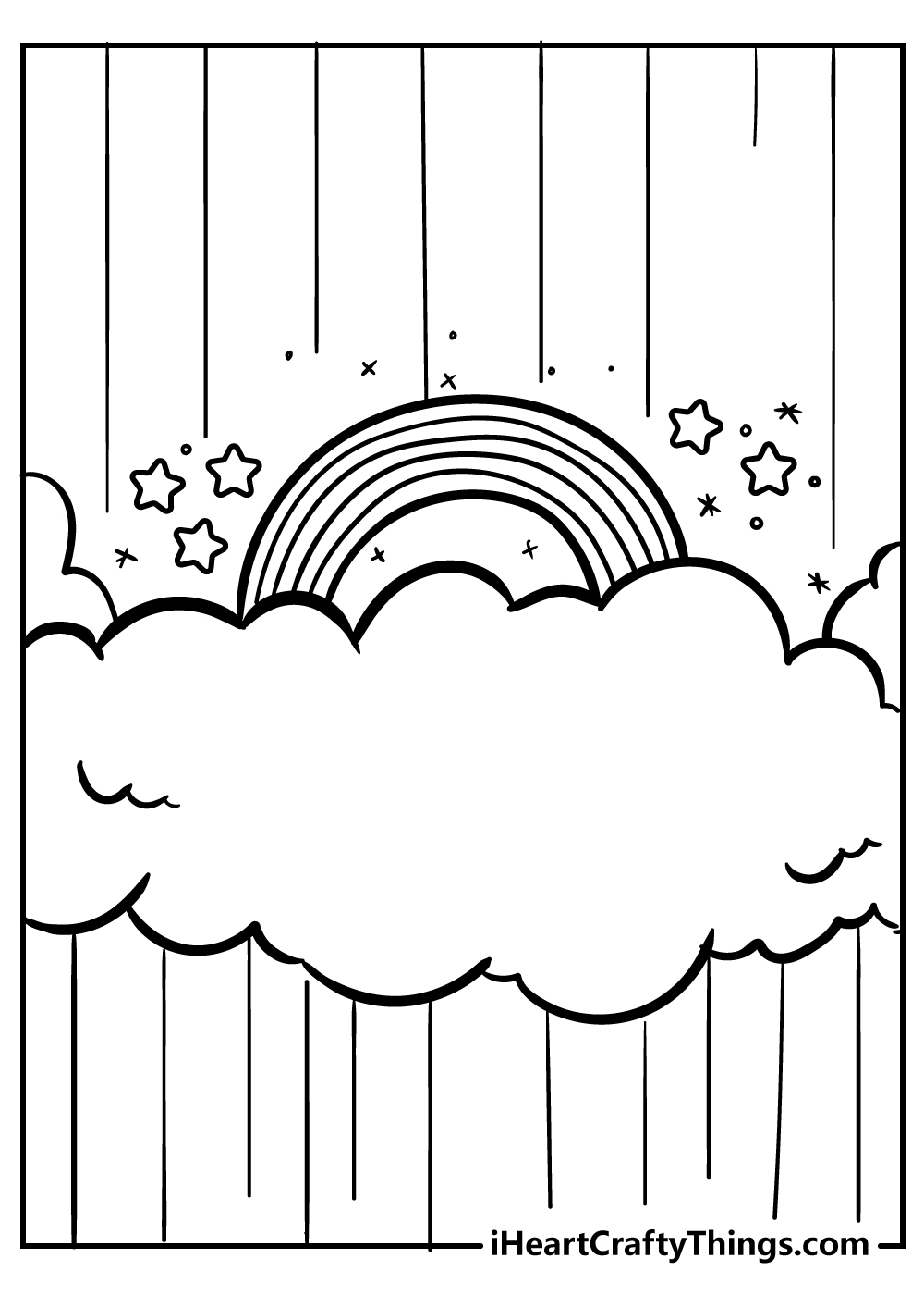 Rainbow coloring pages free printables