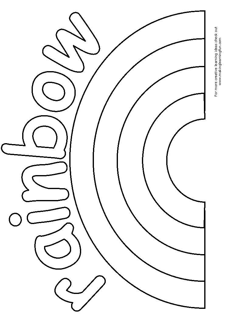 Printable rainbow coloring sheet rainbow crafts preschool preschool coloring pages rainbow activities