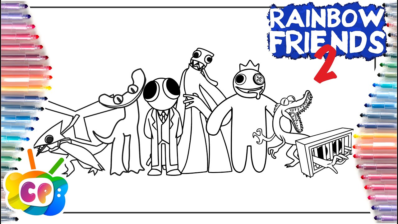 Roblox rainbow friends chapter coloring page rainbow friends all new jupscares vs old