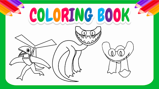 Rainbow friends coloring