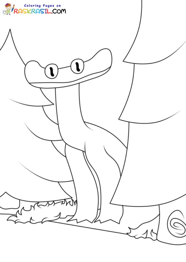 Cyan rainbow friends coloring pages printable for free download