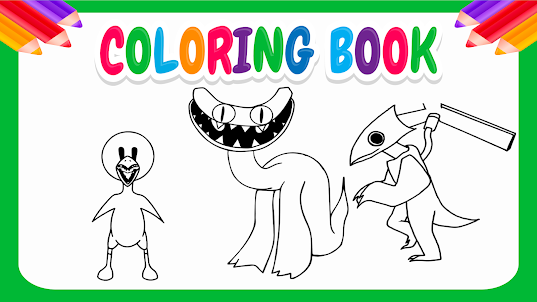 Download rainbow friends coloring on pc emulator