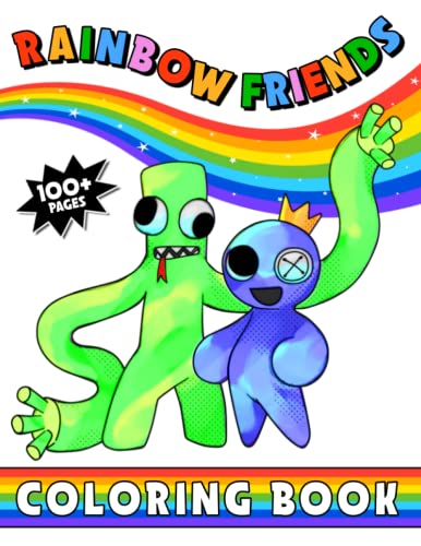 Rainbow friends coloring book blue rainbow friends coloring book for kids and adults boys girlsbeautiful rainbow friends game coloring pagesfans pages of high quality coloring designs by andrea walker