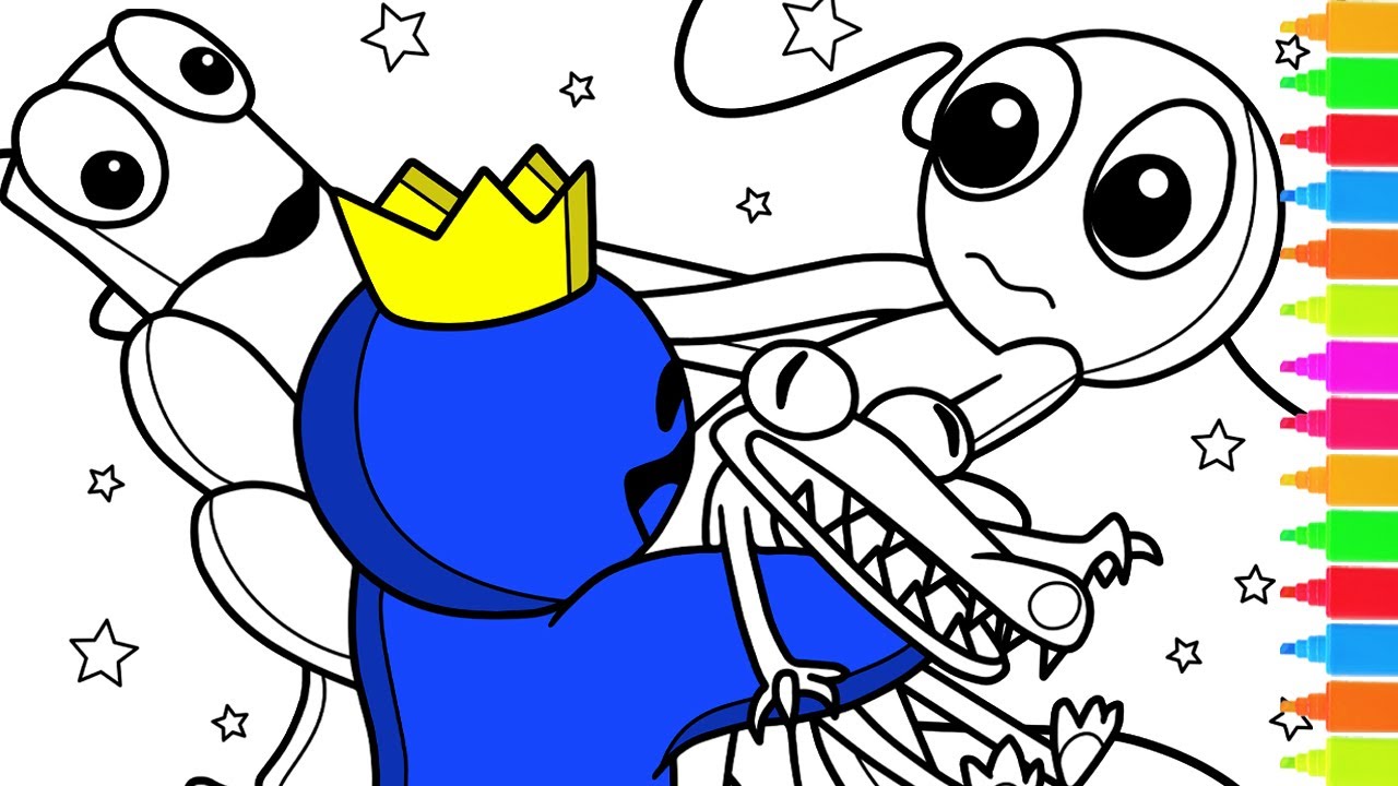 Roblox rainbow friends coloring pages