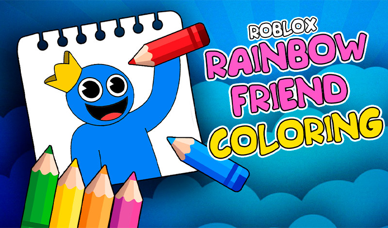 Roblox rainbow friends coloring â igrajte online besplatno na games