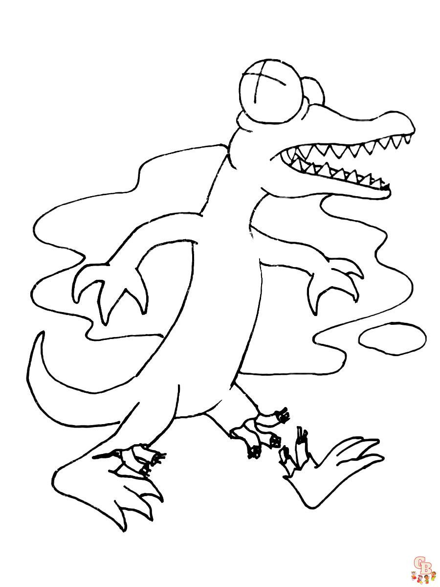 Coloring pages to learn about the rainbow friends