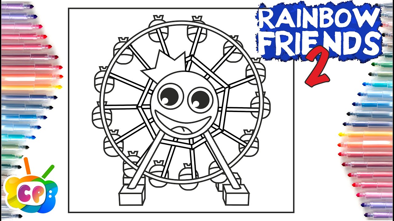 Roblox rainbow friends chapter coloring page rainbow friends blue