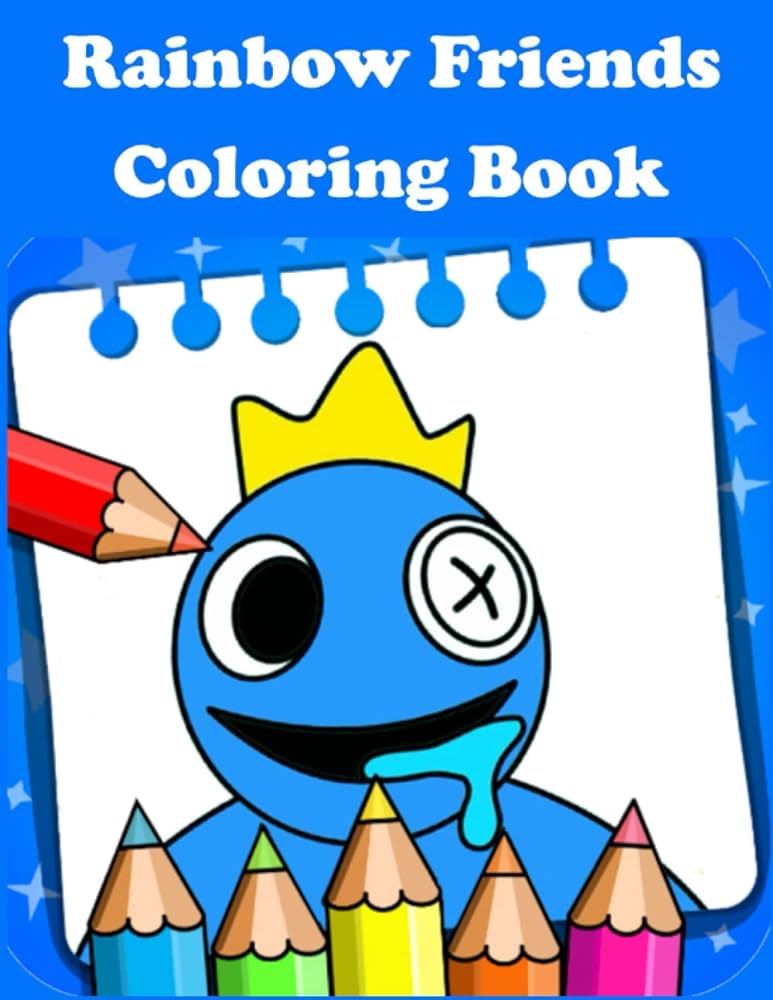 Rainbow friends coloring book pages of high quality coloring designs for kids and adults x rainbow coloring friends pages