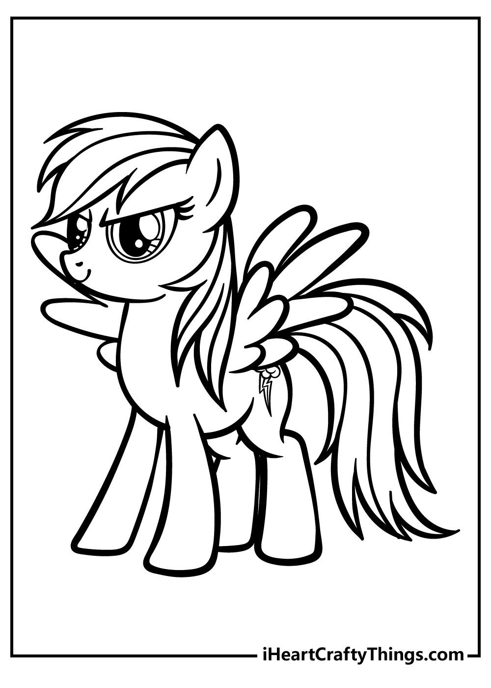 Rainbow dash coloring pages free printables