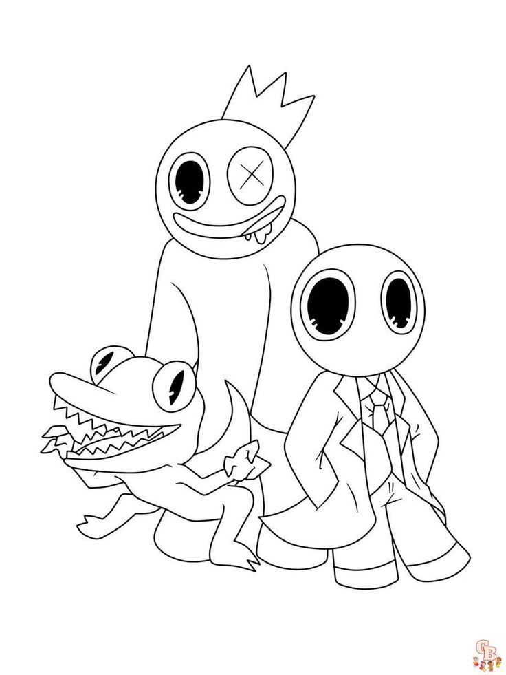 Rainbow friends party ideas photo of coloring pages coloring book art coloring pages for kids