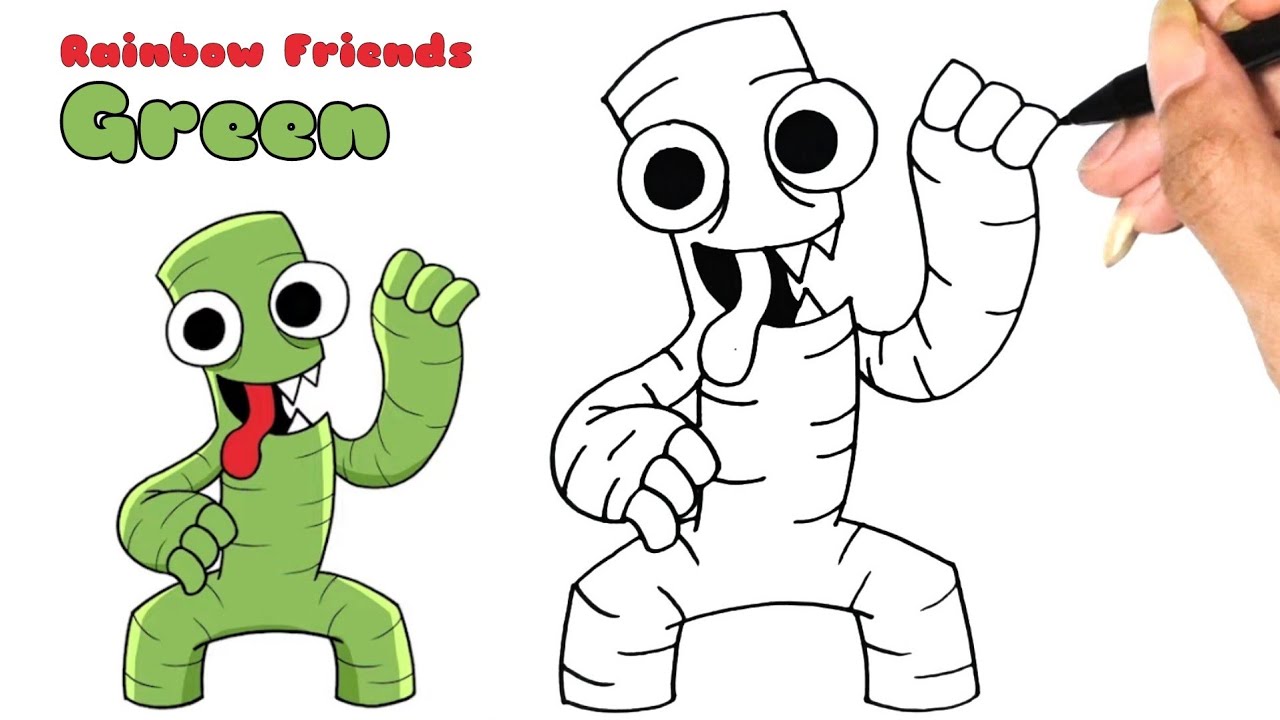 How to draw rainbow friends