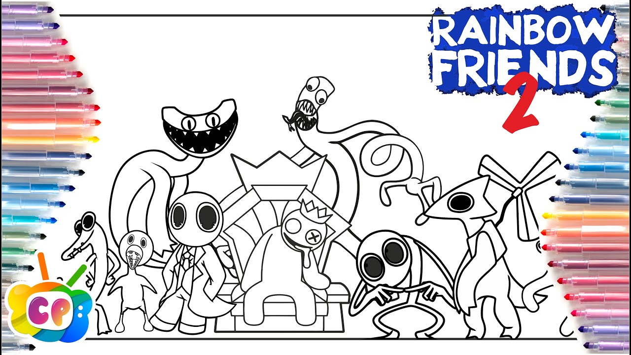 Roblox rainbow friends chapter coloring page rainbow friends all new jupscares vs old