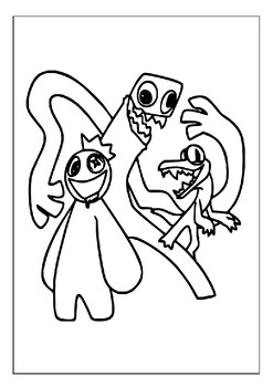 Odd world enchantment rainbow friends coloring pages experience