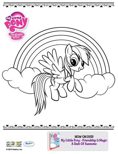 My little pony printable coloring sheet