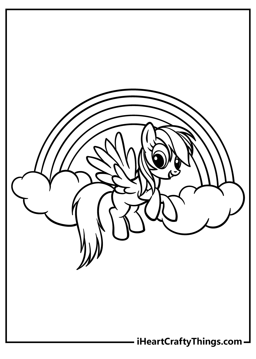 Rainbow dash coloring pages free printables
