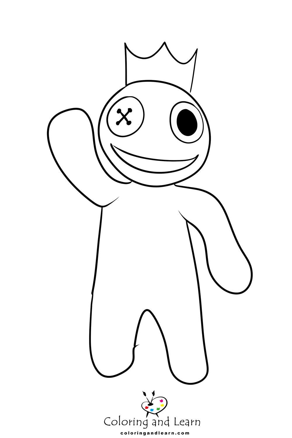 Rainbow friends coloring pages