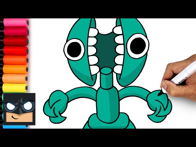 Rainbow friends ð how to draw teal