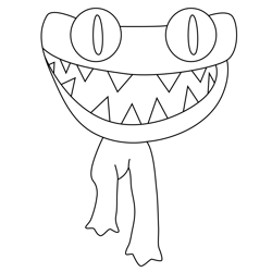 Rainbow friends coloring pages for kids