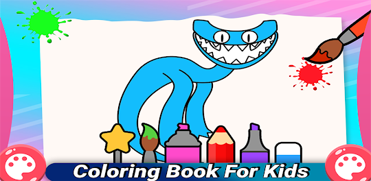 Download rainbow friends coloring on pc emulator