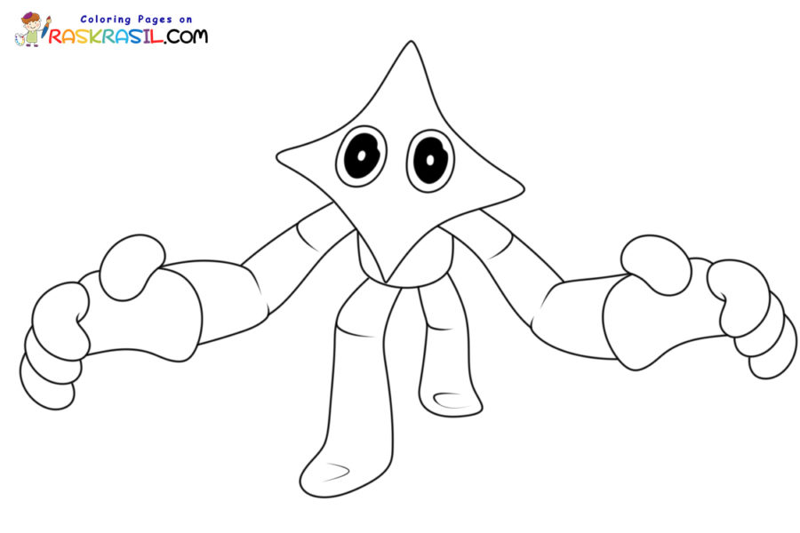 Rainbow friends coloring pages