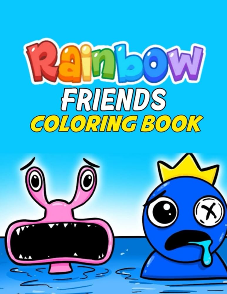 Rainbow iends coloring book an kids and adult coloring book with beautiful alphabet lore rainbow iends and alphabet lore designs for stress relief relaxation and creativity alphabet lord publisher livres