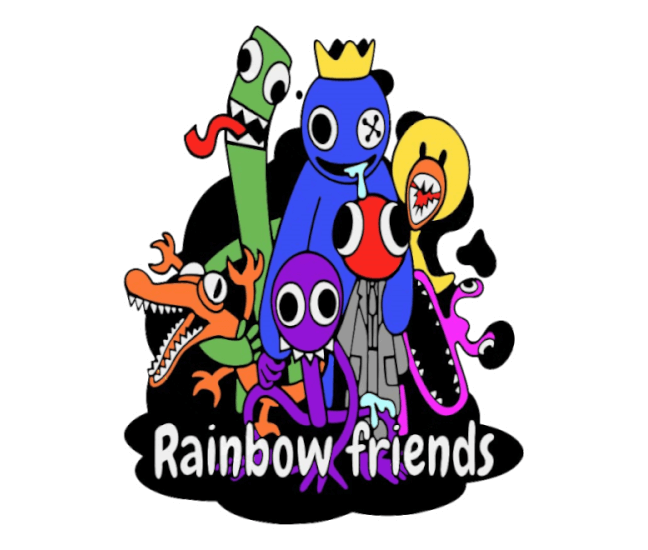 Rainbow friends coloring pages print and color