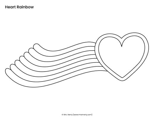 Free printable rainbow templates coloring pages mrs merry