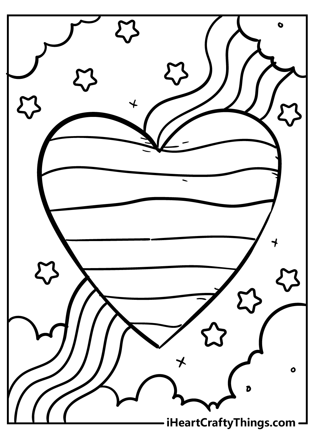 Rainbow coloring pages free printables