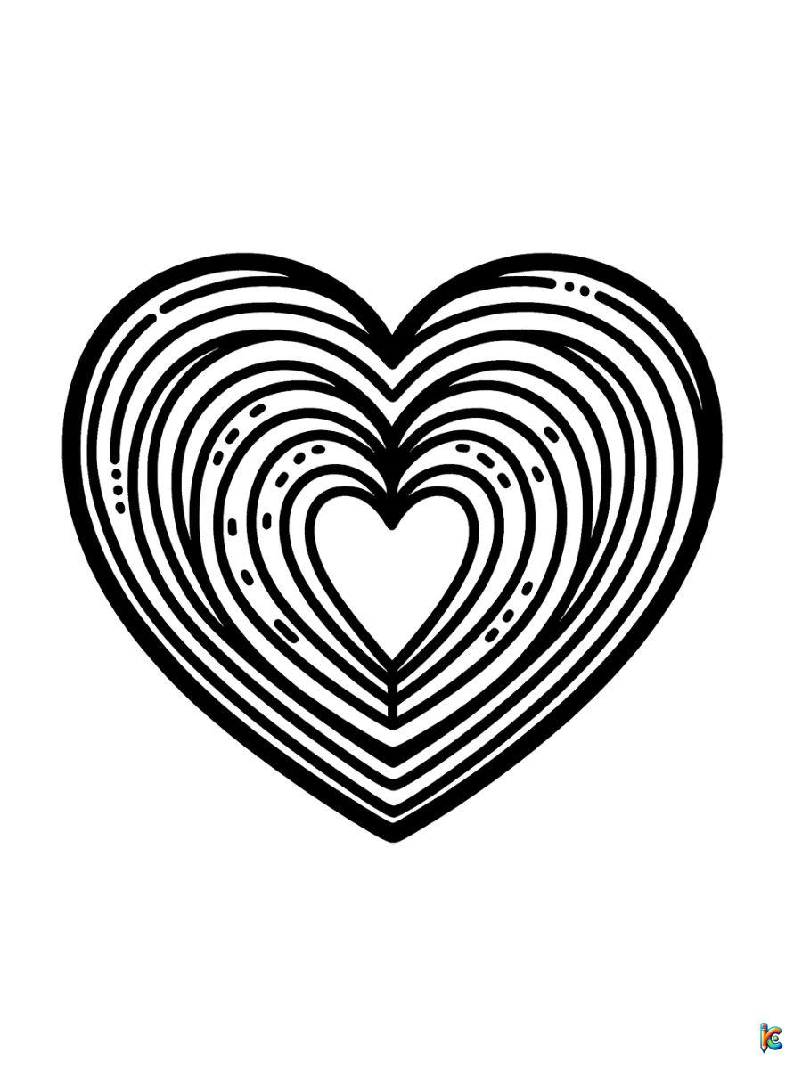 Heart coloring pages â