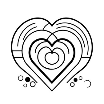 Page heart coloring page images