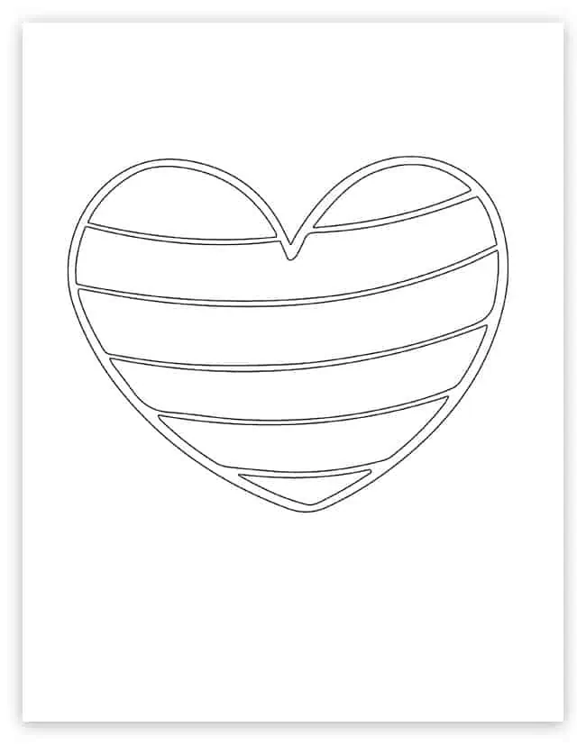 Free heart coloring pages to print and color