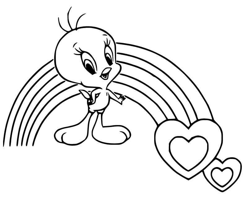 Tweety coloring pages printable for free download